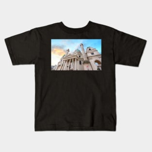 Saint Charles Church or Wiener Karlskirche in Vienna, Austria Kids T-Shirt